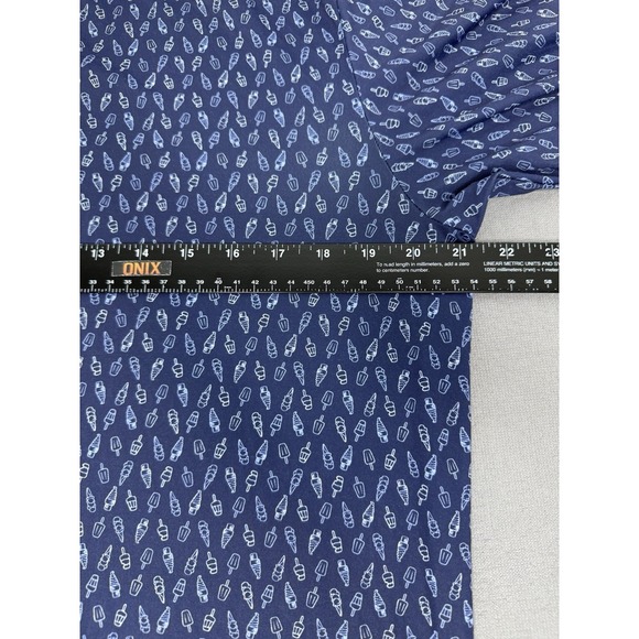 Roundtree & Yorke Performance Men's Small Navy Blue Ice Cream Print SS Polo - Picture 8 of 9